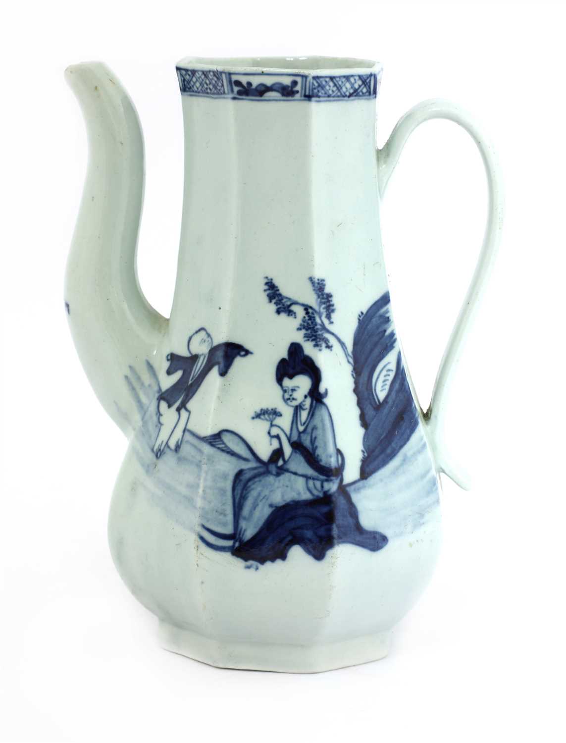 A Richard Chaffers porcelain coffee pot, - Image 2 of 3