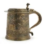 A William and Mary silver tankard,