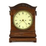 A Victorian rosewood-cased bracket clock,