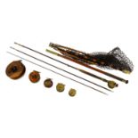A quantity of fishing items,