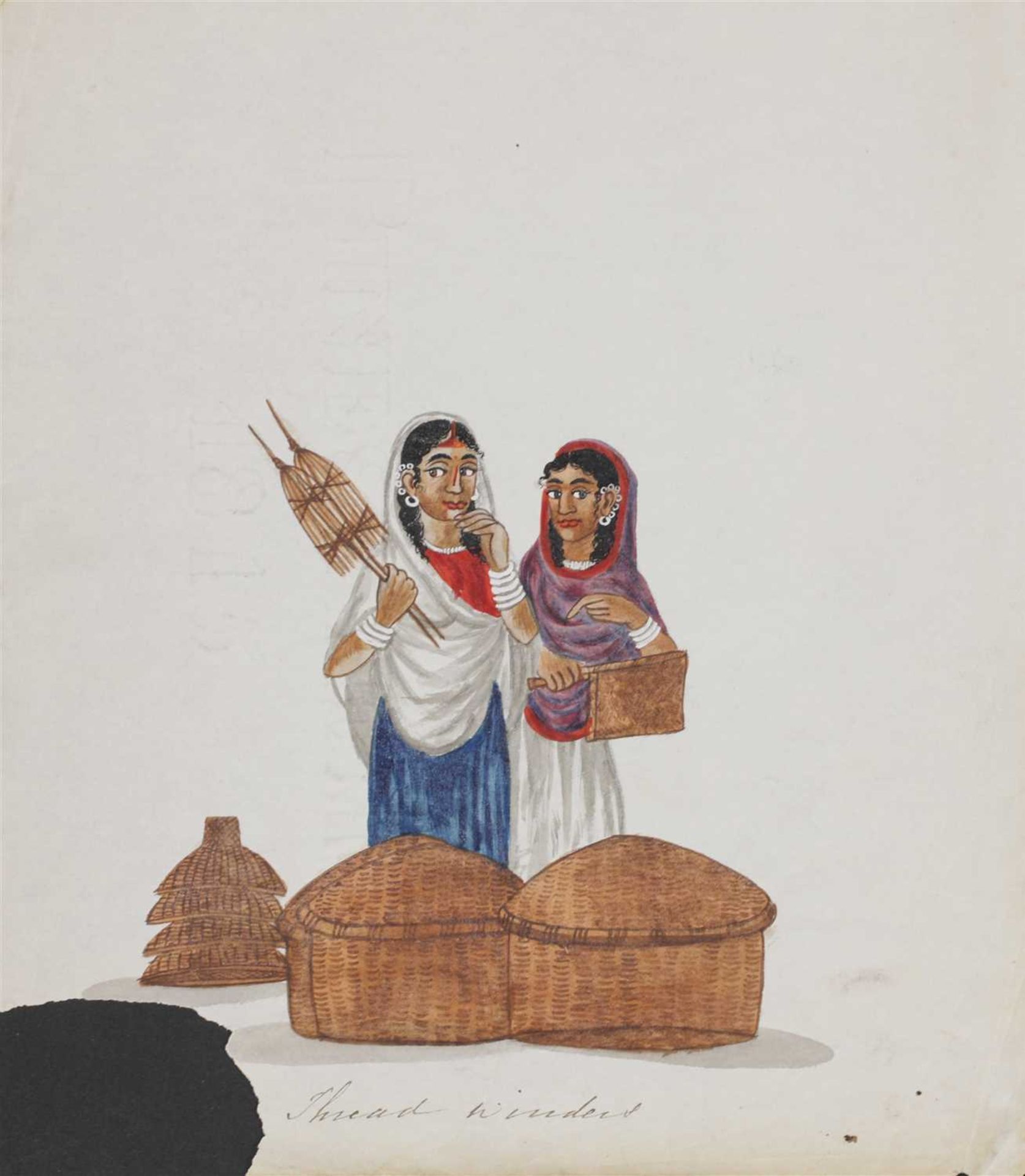 Ten Indian watercolours on paper - Image 6 of 10