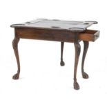 An Anglo-Indian padouk card table,