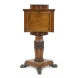 A large Regency and later mahogany cellaret,