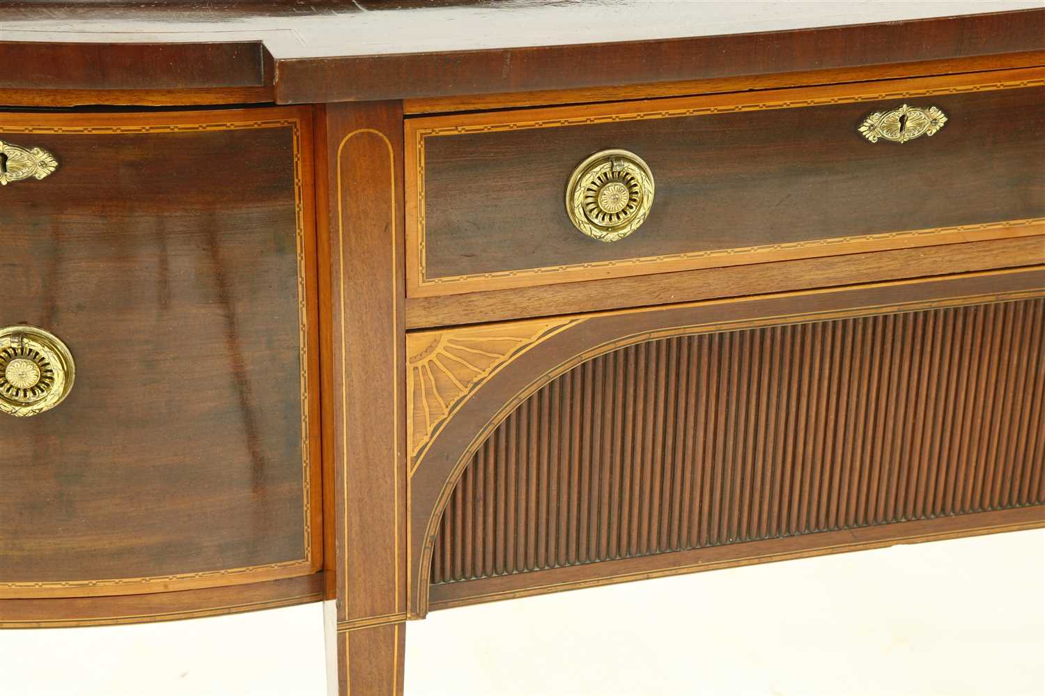 A George III inlaid mahogany sideboard, - Image 2 of 2