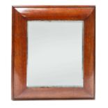 A pollard oak cushion-framed wall mirror,