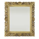 A rectangular mirror,