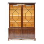 A George III mahogany bookcase,