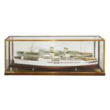 A 1:8 scale model of a passenger liner, 'Venus',