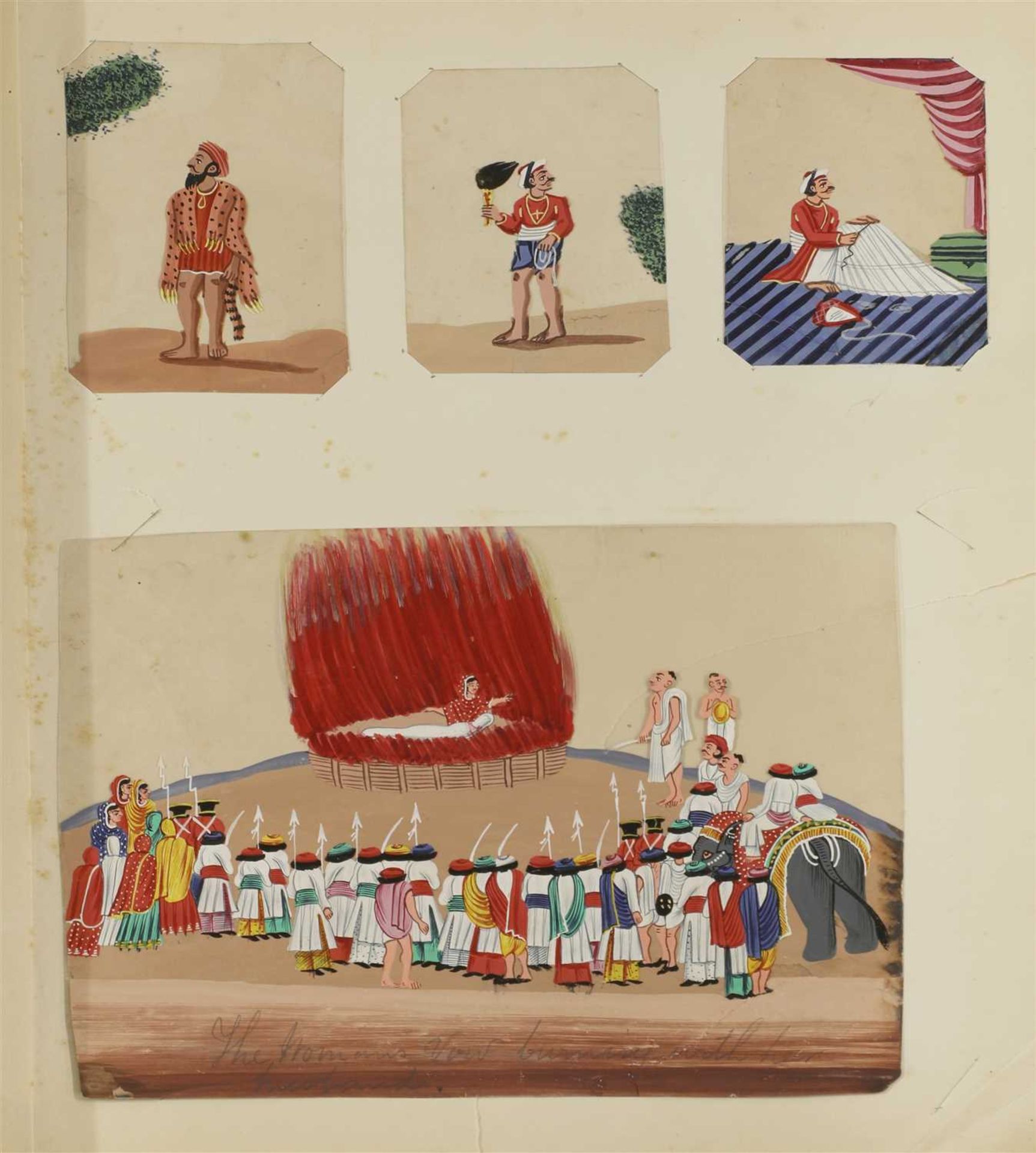 An album of Indian Mica watercolours and gouaches