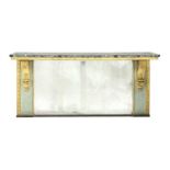 A giltwood console,