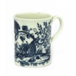 A Worcester porcelain mug,