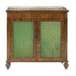 A Regency rosewood and grained rosewood side cabinet,