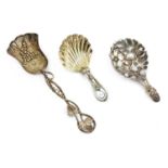 A Victorian silver caddy spoon,