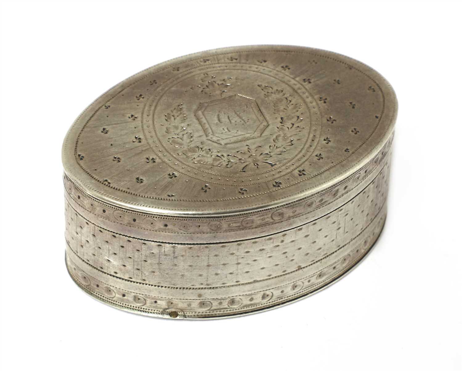 A George III silver nutmeg grater, - Image 3 of 3