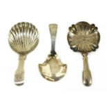 A George IV silver caddy spoon