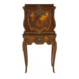 A Louis XV design vernis Martin and kingwood bureau de dame,