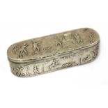 A Dutch silver tobacco box,