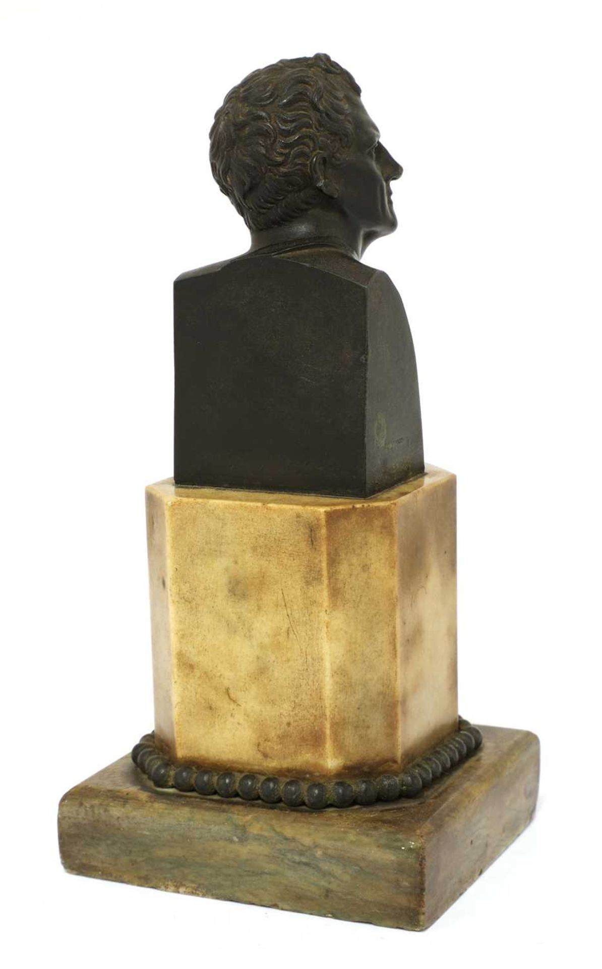 A bronze bust, - Bild 2 aus 2