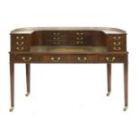 A mahogany Carlton House desk,