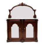 A reproduction mahogany chiffonier,