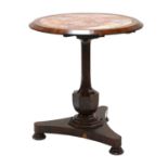 A William IV rosewood circular table,