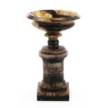 A Blue John pedestal bowl