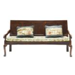 A George III oak settle,