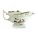 A Worcester porcelain pedestal sauce boat,