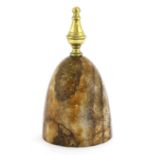 A Blue John desk weight,