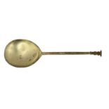 A Charles I West Country provincial silver seal-top spoon,