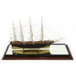 A model of a merchant ship,