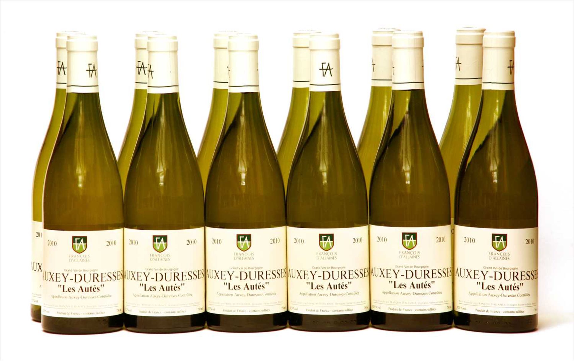 François d'Allaines, Auxey-Duresses "Les Autés", 2010, twelve bottles (boxed)