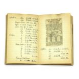 WW2 HOME FRONT ARP WARDEN'S PERSONAL NOTEBOOK,