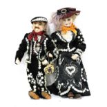 PEARLY KING AND QUEEN DOLLS,