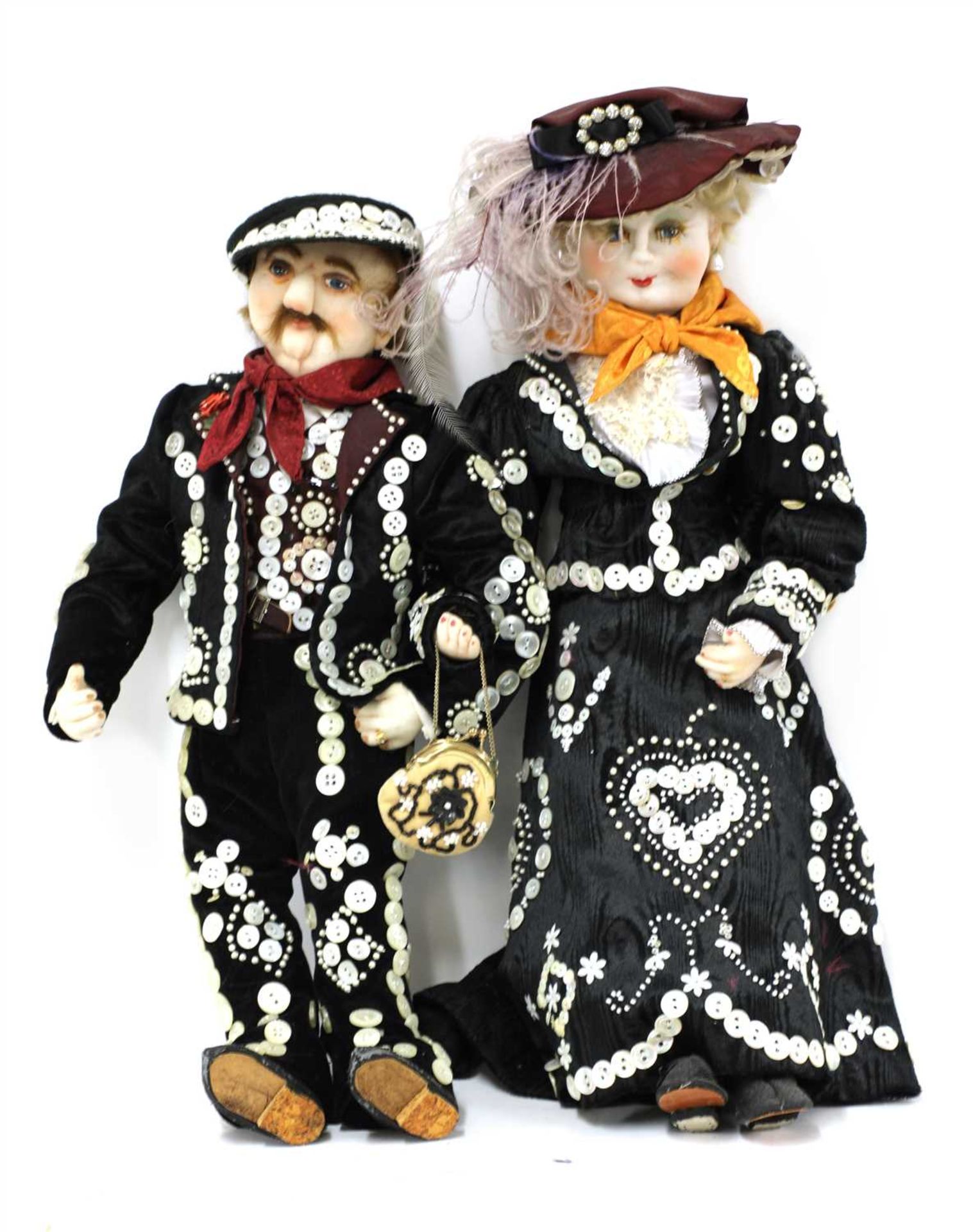 PEARLY KING AND QUEEN DOLLS,