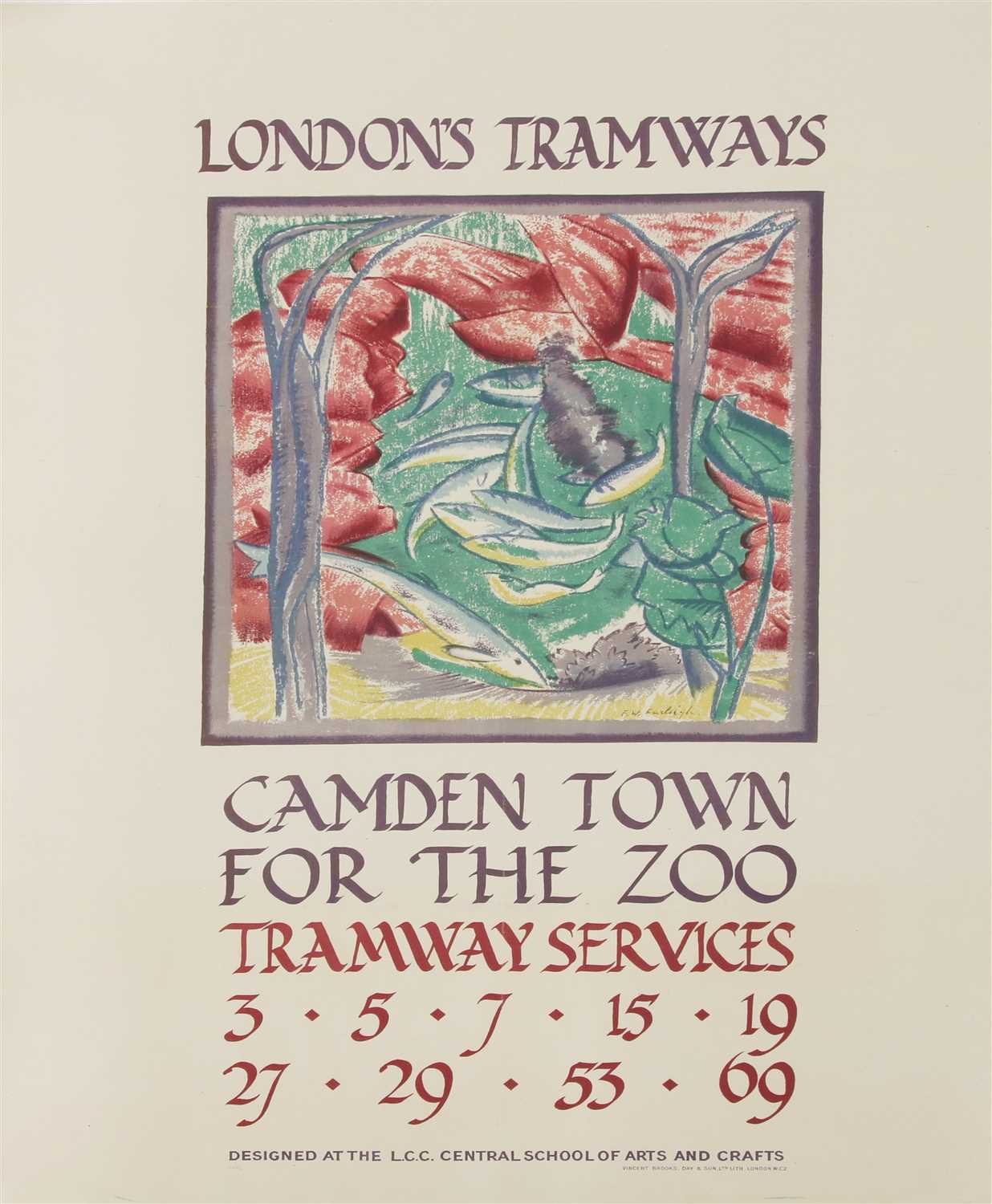 A LONDON TRAMWAY'S POSTER,