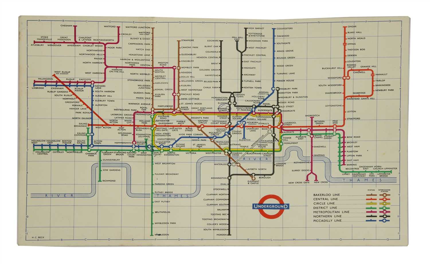 A LONDON UNDERGROUND MAP,