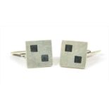 A pair of Danish sterling silver cufflinks,