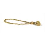 A Victorian gold bracelet,