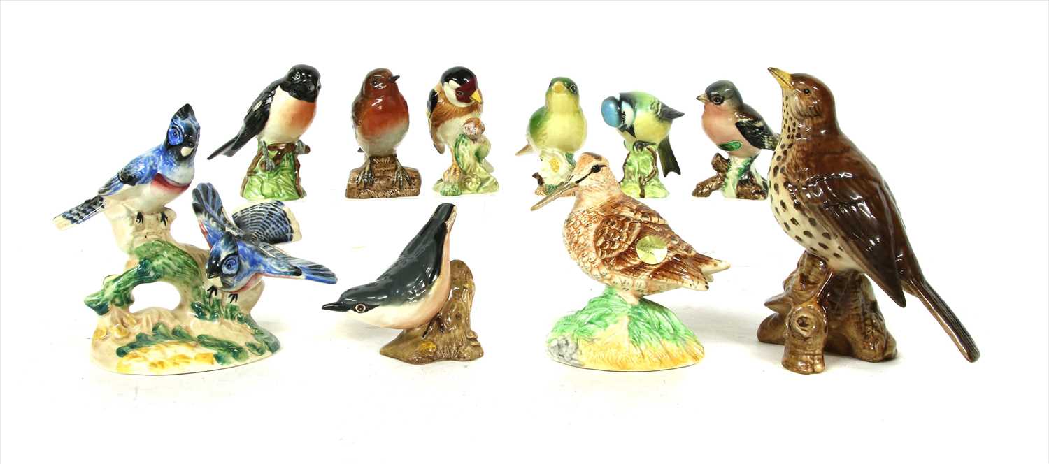 A large collection of Beswick birds,