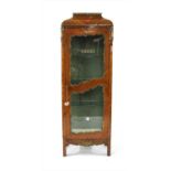 A 19th century continental kingwood vitreen,