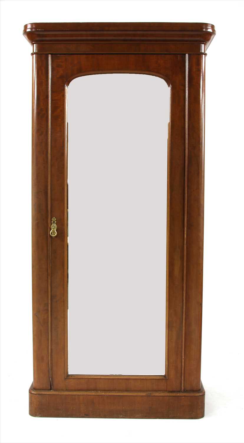 A Victorian mahogany hall wardrobe,