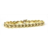 A 9ct gold bracelet,