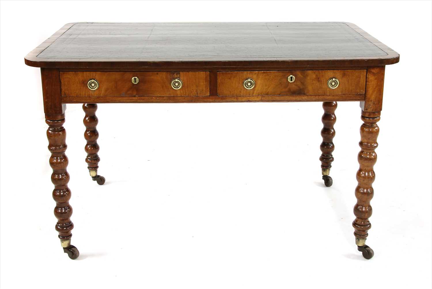 A 19th century mahogany writing table,