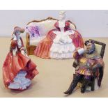 Three Royal Doulton figures to include 'Belle O' The Ball' (HN 1997),