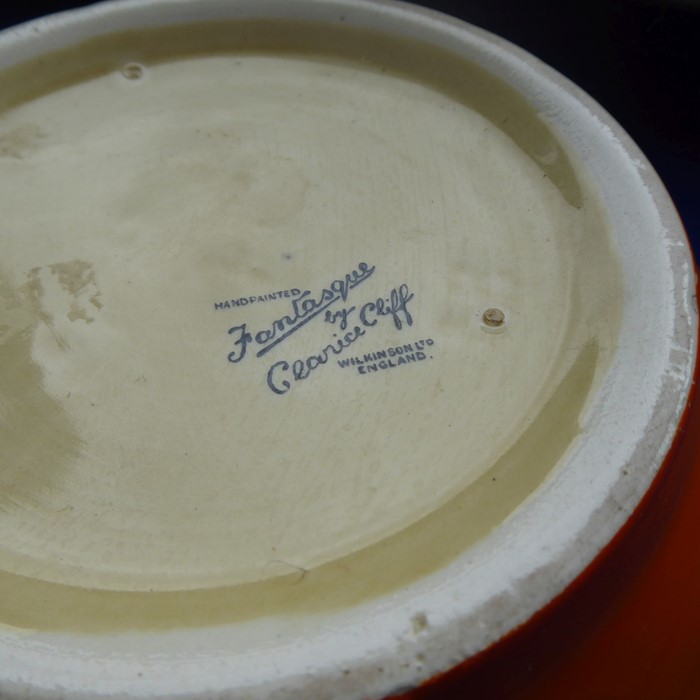 An Art Deco period Clarice Cliff Fantasque pottery bowl hand decorated in the Melon pattern, circa - Image 6 of 15