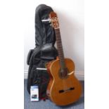 A good quality six-string Spanish classical acoustic guitar by Alhambra; model 1 C, serial No.