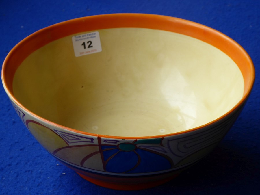 An Art Deco period Clarice Cliff Fantasque pottery bowl hand decorated in the Melon pattern, circa - Image 2 of 15