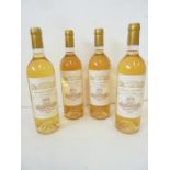 Four (full) bottles of Sauternes - Château Filhot 2001