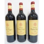 Three bottles of Château Phélan Ségur 2003 - Saint-Estèphe